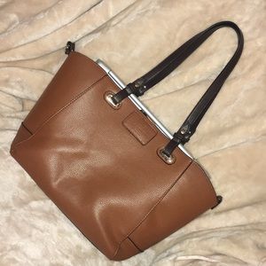 Bass pebbled leather 3 in 1 tote with crossbody